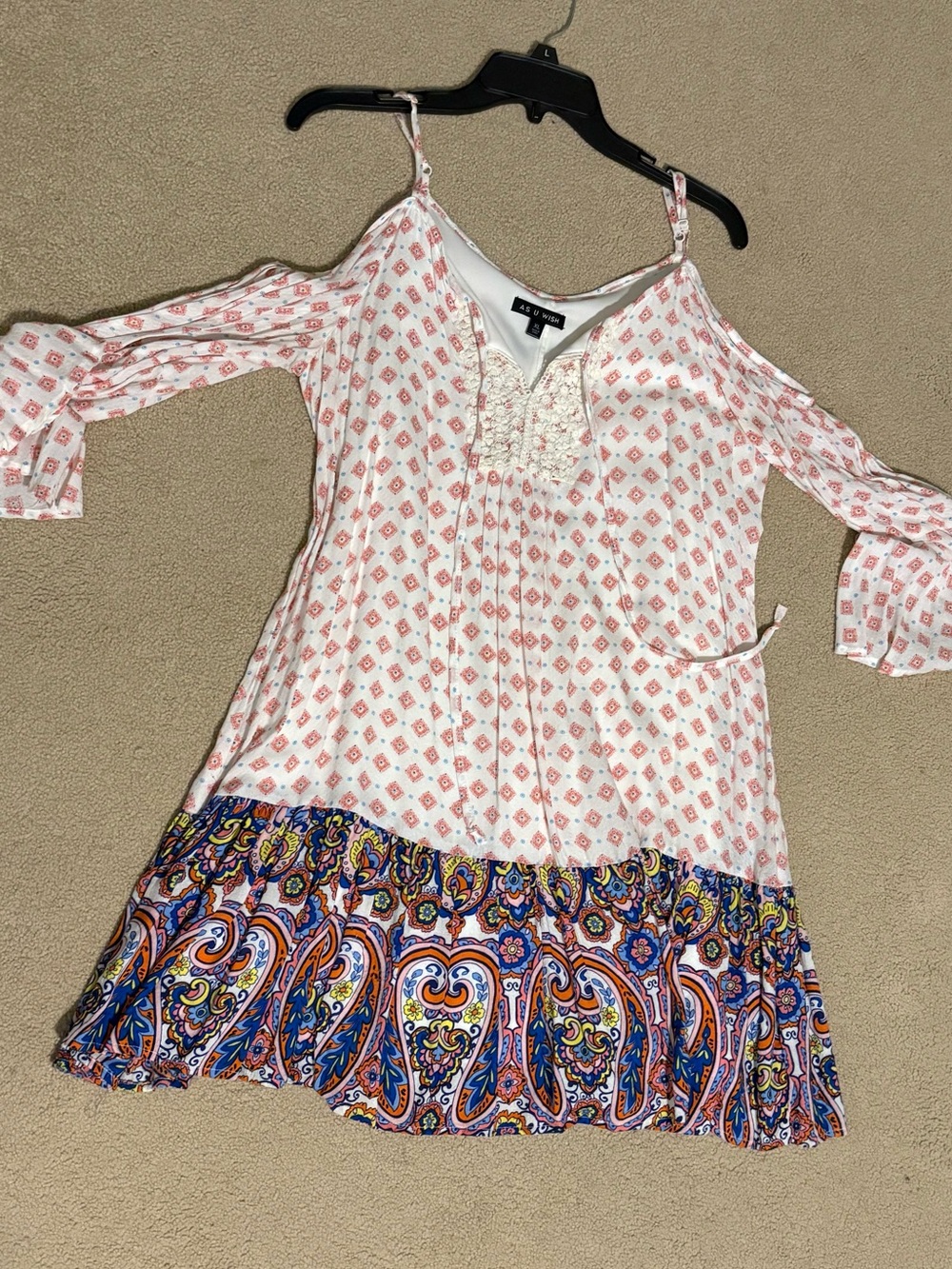 As U Wish cold shoulder dress